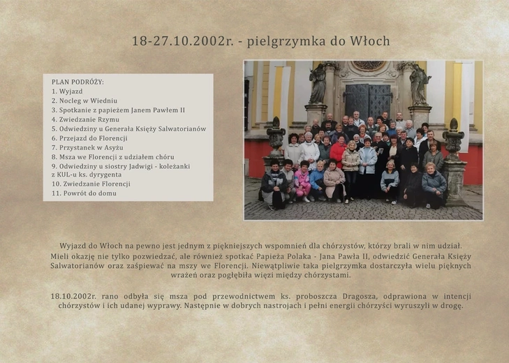 Wystawa poświęcona Chórowi św. Jadwigi w Trzebnicy