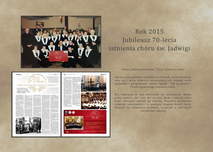 Wystawa poświęcona Chórowi św. Jadwigi w Trzebnicy