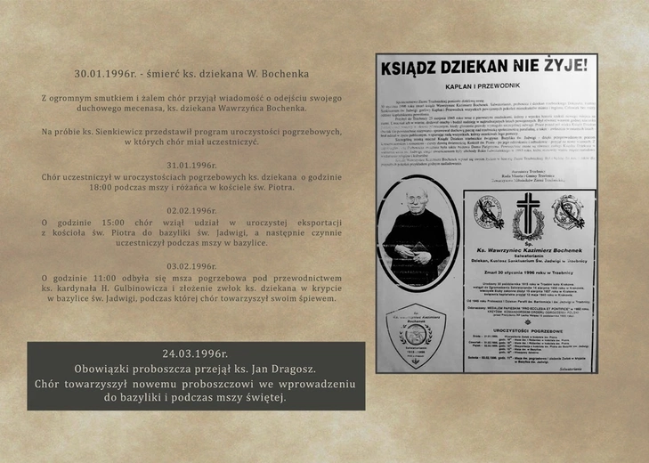 Wystawa poświęcona Chórowi św. Jadwigi w Trzebnicy