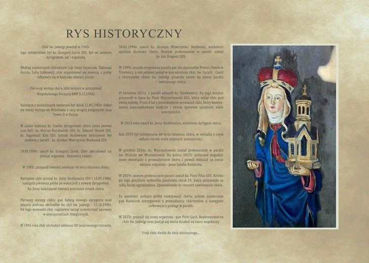 Wystawa poświęcona Chórowi św. Jadwigi w Trzebnicy