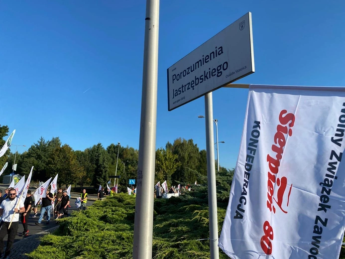 Jastrzębie Zdrój. Protest w obronie JSW