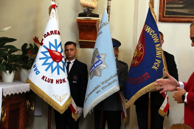 5-lecie Klubu Honorowych Dawców Krwi PCK przy urzędzie gminy Długołęka