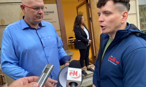 Tychy. Protest związkowców z Sierpnia 80