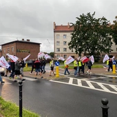 Tychy. Protest związkowców z Sierpnia 80