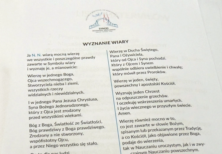 Początek plenarnych obrad synodu archidiecezji wrocławskiej