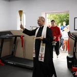 Otwarcie siłowni parafialnej w Słupi