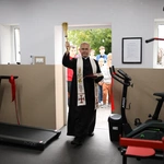 Otwarcie siłowni parafialnej w Słupi