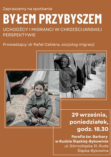 "Byłem przybyszem. Uchodźcy i migranci w chrześcijańskiej perspektywie" (29 września)