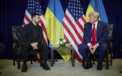 Doland Trump spotkał się z Wołodymyrem Zełeńskim