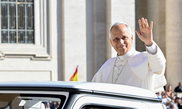 Leon XIV podczas audiencji jubileuszowej