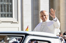Leon XIV podczas audiencji jubileuszowej