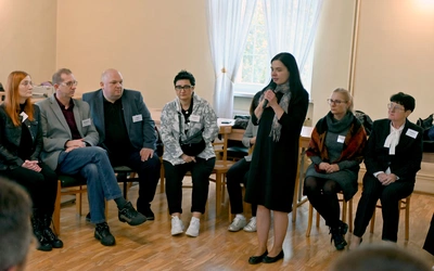 Jedno ze spotkań warsztatowych w czasie Szkoły Animatora Parafialnego.