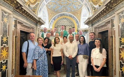 Uczestnicy pielgrzymki w Wiecznym Mieście.