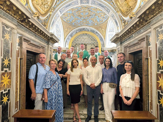 Uczestnicy pielgrzymki w Wiecznym Mieście.