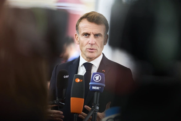 Prezydent Emmanuel Macron 