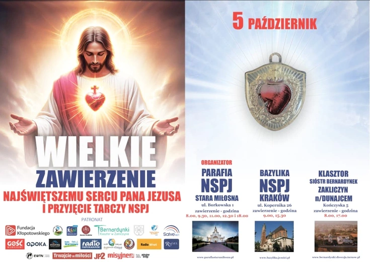 W pierwszy piątek i niedzielę wielkie zawierzenie Najświętszemu Sercu Pana Jezusa