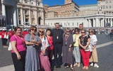 W czasie spotkania z racji roku jubileuszowego w stolicy Kościoła katolickiego byli obecni przedstawiciele nauczycieli religii diecezji łowickiej.