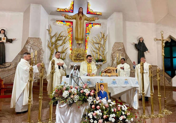 Krynica-Zdrój. Otwarcie wystawy o św. Piotrze Jerzym Frassatim