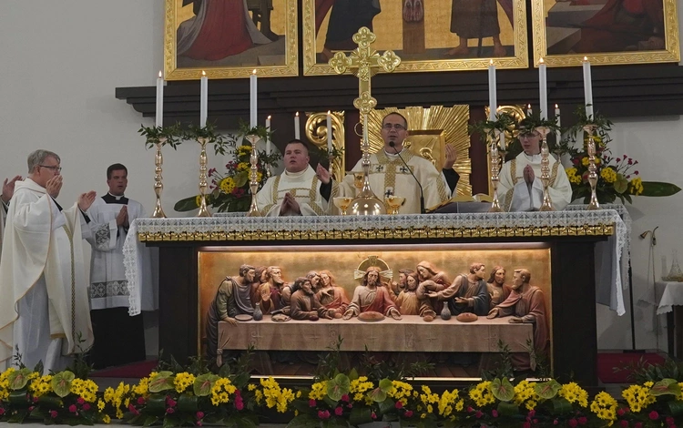 Powięcenie kościoła pw. św. Faustyny w Górze