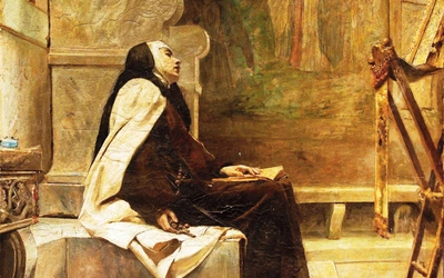 José Alcázar Tejedor Święta Teresa od Jezusa olej na płótnie, 1884 Muzeum Prado, Madryt