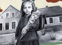 Odsłonięty mural przedstawia przedwojenną pierwszoklasistkę z Otmic.