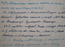 Fragment kardy z dziennika Błogosławionego