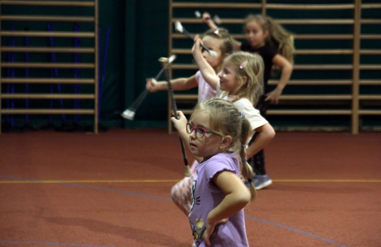 Trening mażoretek Mini Magnolia, mistrzyń świata z Kotulina