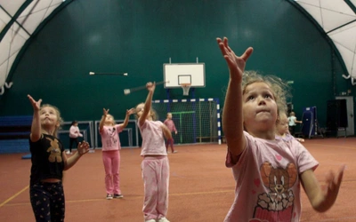 Trening mażoretek Mini Magnolia, mistrzyń świata z Kotulina