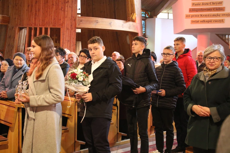 Lucień. Poświęcenie figury św. Kazimierza