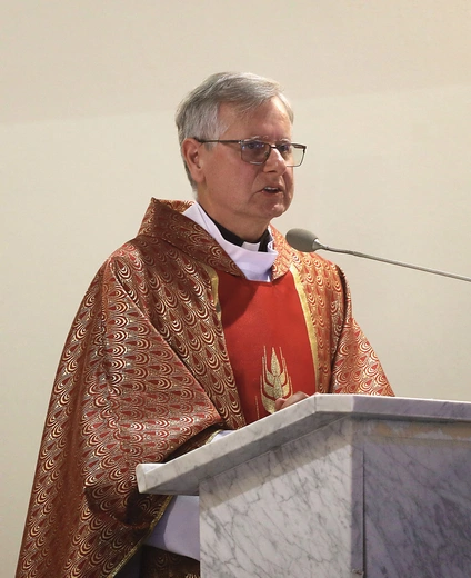 Nowy proboszcz łękawicki i misjonarz ks. Andrzej Ślęczka.