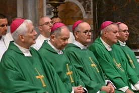 Podczas Mszy w kaplicy św. Sebastiana