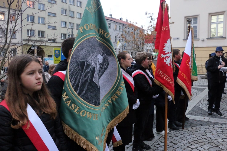 Pielgrzymka mieszkańców Trzebnicy do grobu św. Jadwigi Śląskiej - poświęcenie sztandaru gminy