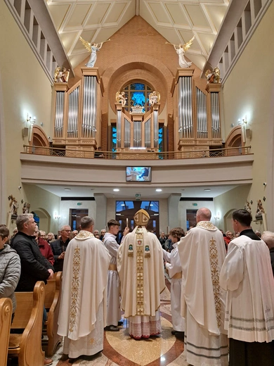 Poświęcenie organów kościele św. Jana Pawła II w Nowym Sączu