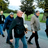 Procesja różańcowa w centrum Kamieńca.