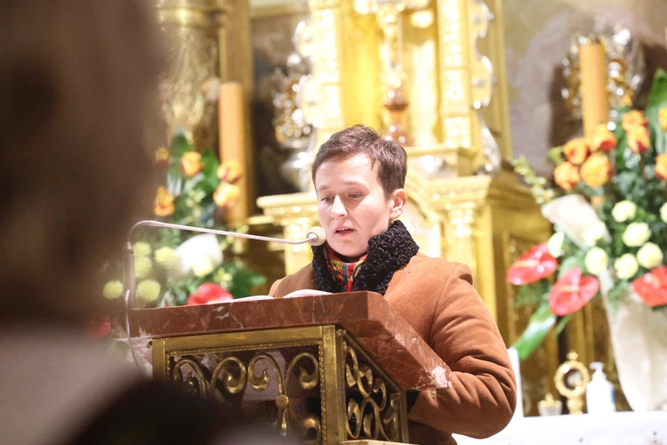 Tablica ks. Andrzeja Niwy w Łącku