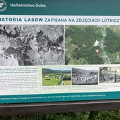 Okolice Dukli z doliną, w której budowana jest droga
