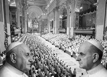 Ojcowie soborowi w bazylice św. Piotra.