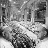 Ojcowie soborowi w bazylice św. Piotra.
