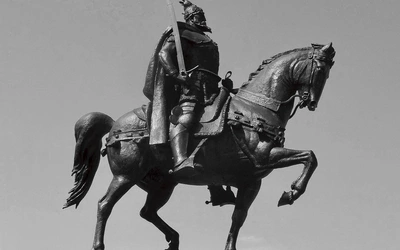 Pomnik Skanderbega w Tiranie, stolicy Albanii.