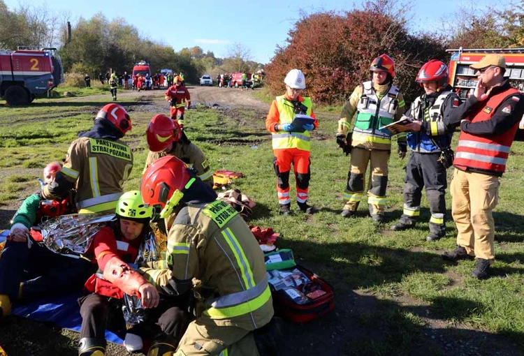 Wodne ćwiczenia straży pożarnej