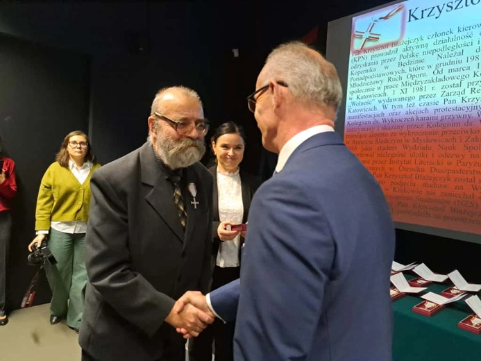 Katowice. Wręczono Krzyże Wolności i Solidarności