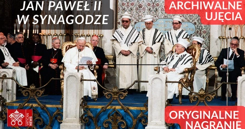 Jan Paweł II w rzymskiej synagodze. Oryginalne nagranie i wideo z 1986 r.!