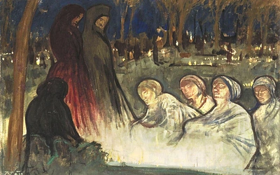 „Dzień zaduszny” na płótnie Aladára Körösfői-Kriescha