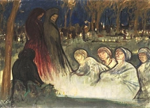 „Dzień zaduszny” na płótnie Aladára Körösfői-Kriescha