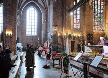 Msza św. żałobna była celebrowana w bazylice św. Brygidy.