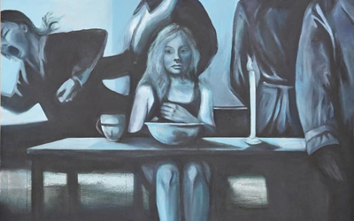 Jedna z prac ucznia ZPPKP im. Jana Cybisa w Opolu – wystawa została przygotowana specjalnie na tę konferencję.