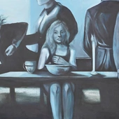 Jedna z prac ucznia ZPPKP im. Jana Cybisa w Opolu – wystawa została przygotowana specjalnie na tę konferencję.