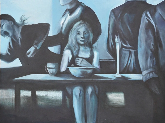 Jedna z prac ucznia ZPPKP im. Jana Cybisa w Opolu – wystawa została przygotowana specjalnie na tę konferencję.