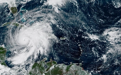 Huragan widziany z kosmosu