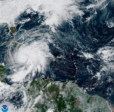 Huragan widziany z kosmosu